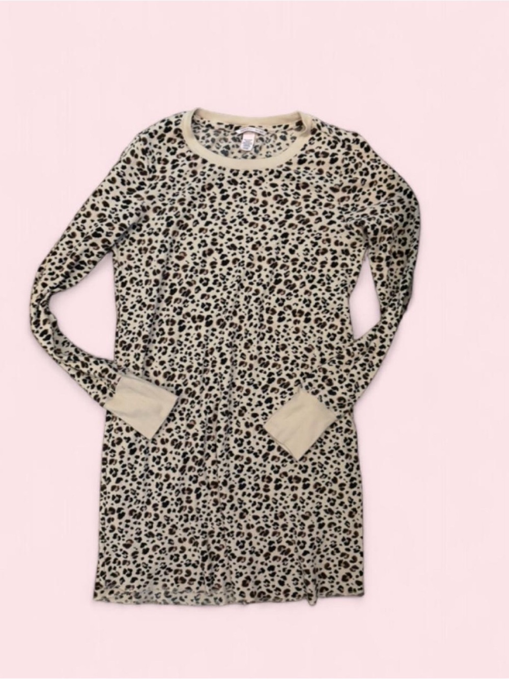 Victoria’s Secret Leopard Print Thermal Knit Pajama Nightgown🐆